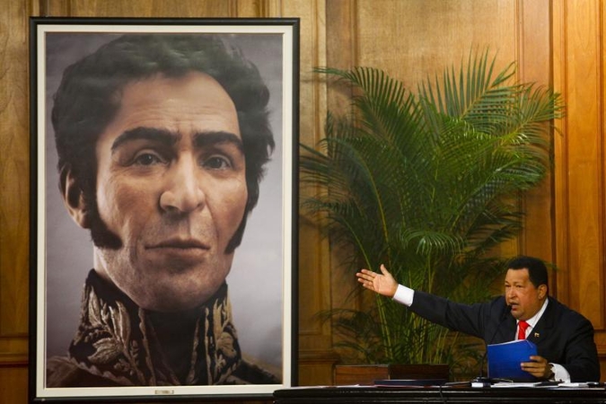 H.Chavezas atidengė timatį S.Bolivaro atvaizdą