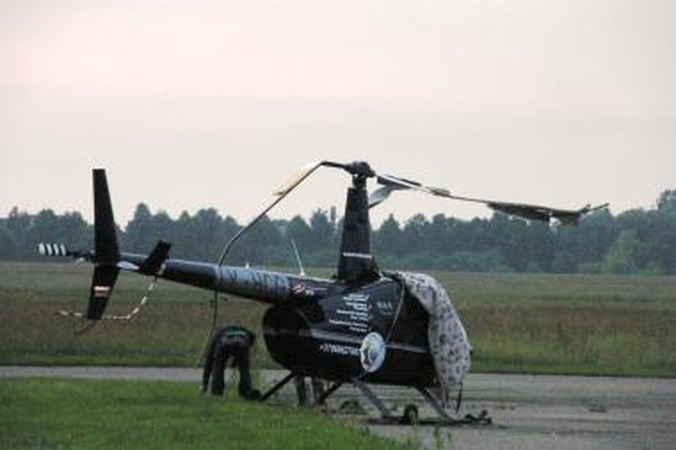 Avariją patyrė J.Borisovo pilotuojamas sraigtasparnis (papildyta)