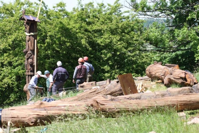 Restauruojamas Ablingos tragediją įamžinęs skulptūrų memorialas