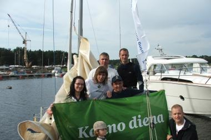 "Kauno diena" – žurnalistų regatos I etapo čempionė