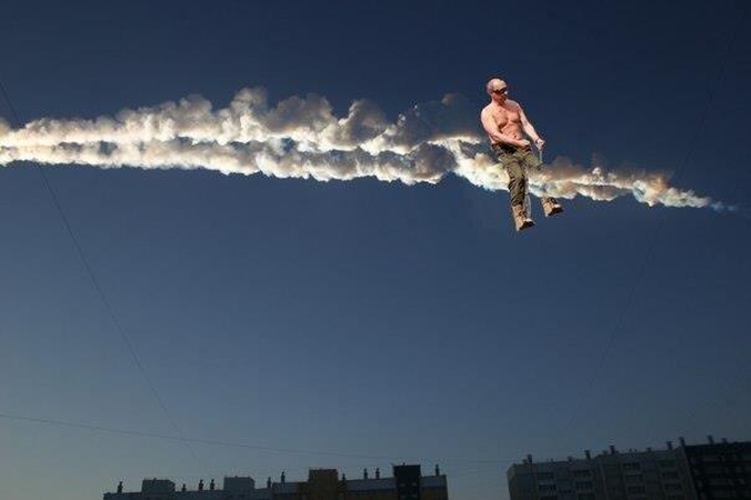 Internete - Čeliabinsko meteorito „meme'ų“ sprogimas (foto)