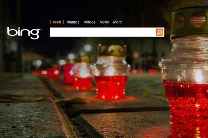 Bing.com pradiniame puslapyje - Kauno „Sielų upė“ 
