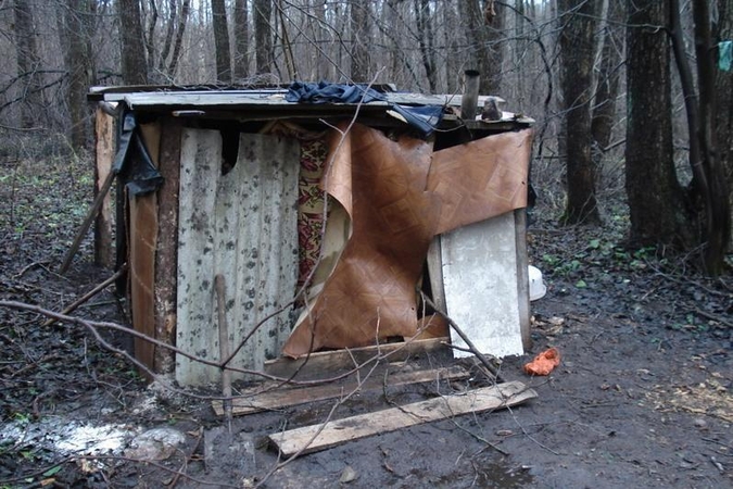 Moteris su mažamete dukra gyveno miške (papildyta)