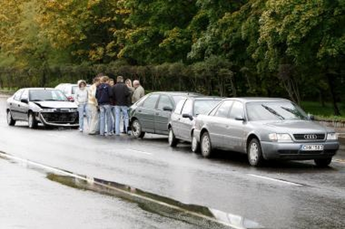 Susidūrė keturi automobiliai
