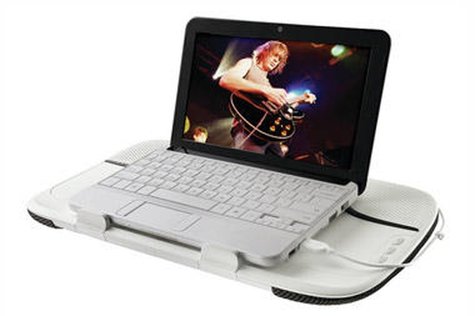 Pristatytas garso padėkliukas „netbook“ kompiuteriams