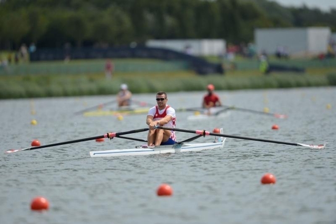Pasaulio irklavimo čempionate K.Sunklodas iškopė į ketvirtfinalį