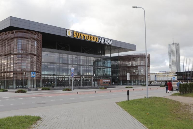 Klaipėdos arenoje vis dar neveikia kubas ir varteliai