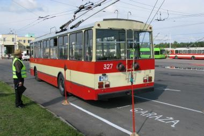 Išrinktas geriausias troleibuso vairuotojas 
