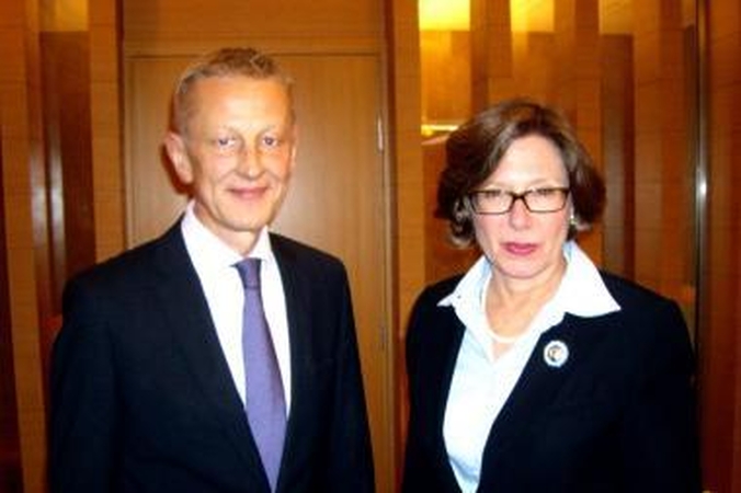 Aplinkos ministras susitiko su JAV ambasadore