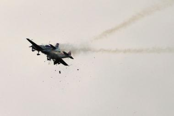 Vokietijoje per aviacijos šventę susidūrus lėktuvams, žuvo vienas lakūnas