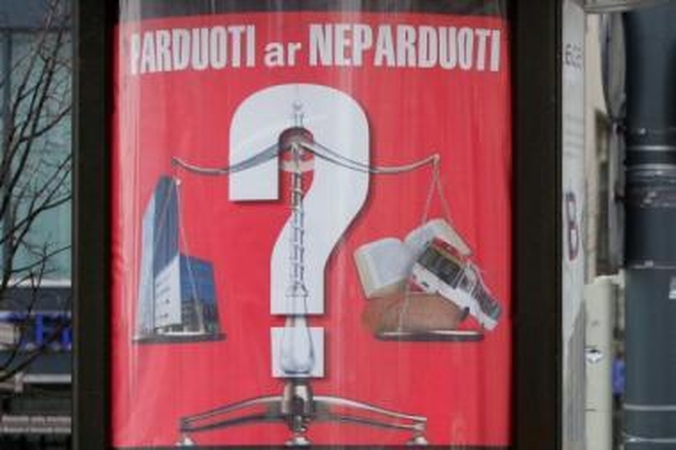 Vilniaus valdžia reklamuoja turto išpardavimą (papildyta)