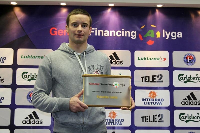 „General Financing A lygos“ spalio mėnesio žaidėjo prizas – V.Lukšai