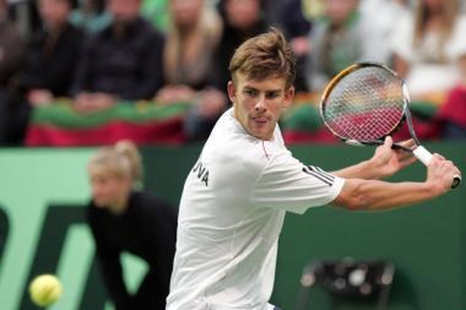 Laurynas Grigelis - ITF serijos vyrų teniso turnyro Šveicarijoje ketvirtfinalyje