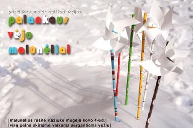 Kaziuko mugėje tęsis „Palankaus vėjo malūnėlių“ akcija