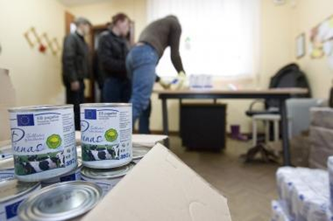 Seniūnijose dalijami maisto produktai