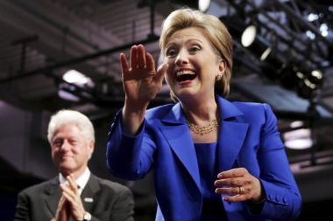 H.Clinton koją gali pakišti vyras