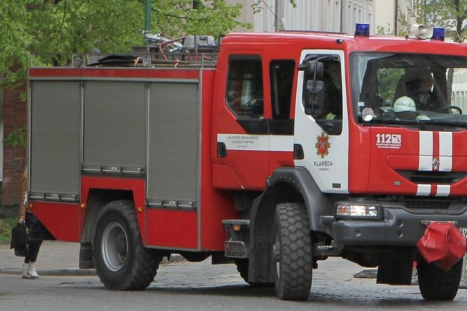Klaipėdos rajone užsiliepsnojo sodo namelis