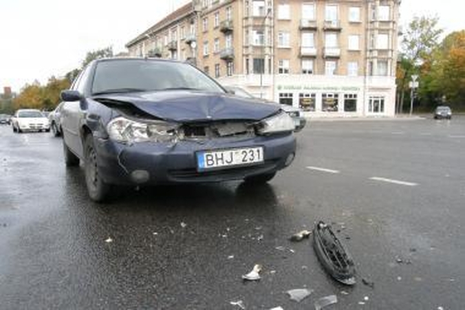 Į avariją pateko dvi klaipėdietės