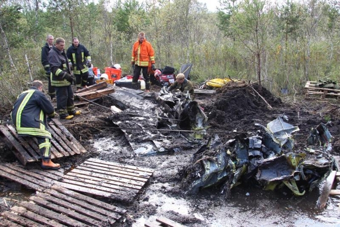 Avariją patyręs orlaivis užteršė nedidelį žemės plotą