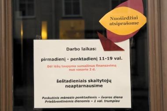 Kultūros sostinės bibliotekoje – taupymo dienos