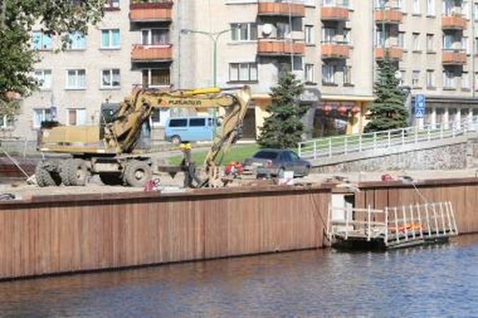 Rekonstruotą krantinę siūloma pritaikyti laiveliams 