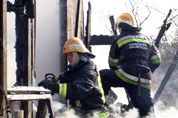 Švenčionių rajone po gaisro rastas negyvas vyras