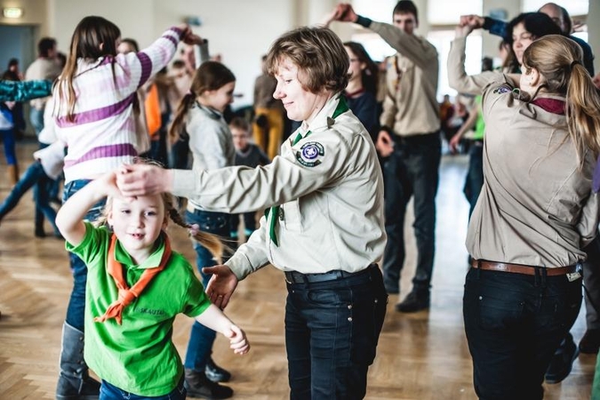Kauną užplūdę balsingieji skautai varžėsi dainų konkurse