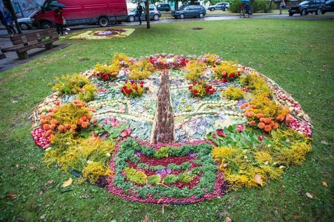 Rudens mugėje – dobilų alus, daržovių kilimai ir šakočio dalybos