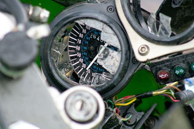 Girtas motociklininkas nuvairavo į „gaudyklę“