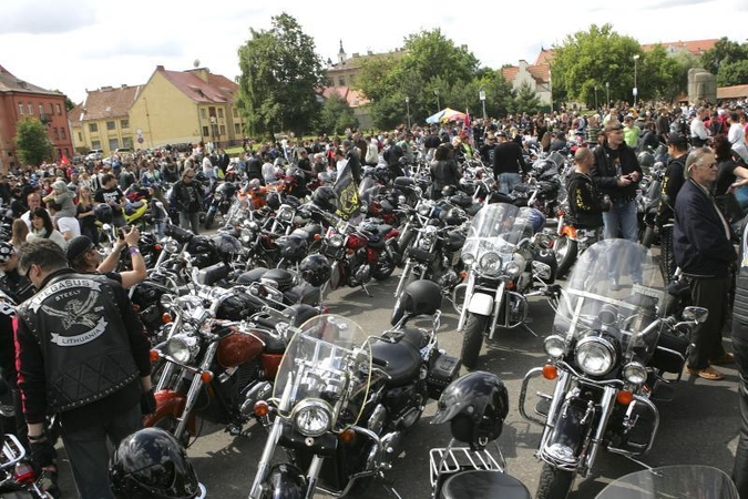 Savaitgalį Kaune  griaudės motociklai   