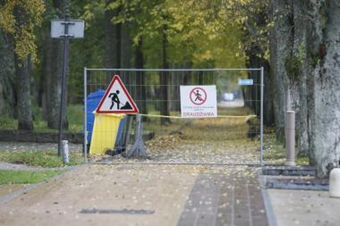 Meilės alėjos rekonstrukcija Palangoje įstrigo ilgam