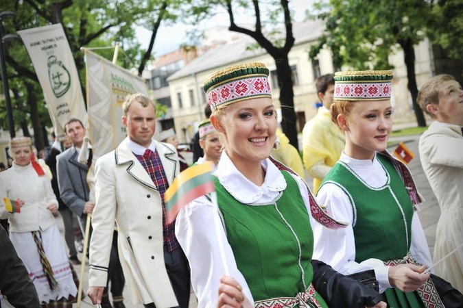 Kaune nuaidėjo pirmieji Dainų šventės akordai