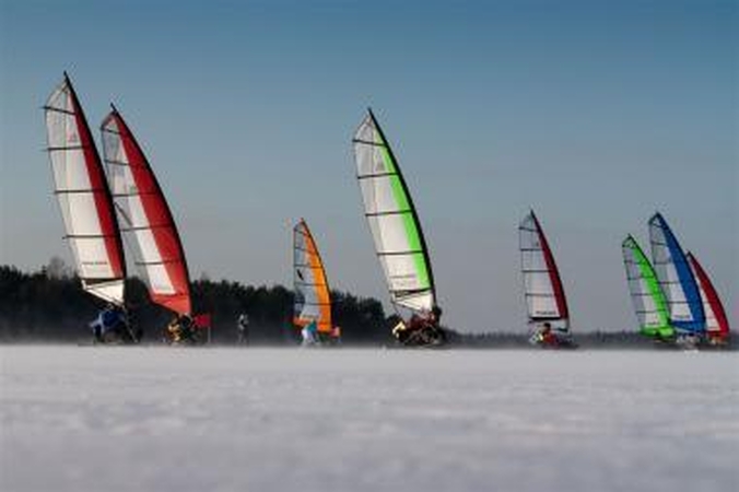 Ant Kuršių marių - Europos Ice-Blokart čempionatas 