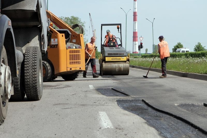 Uostamiesčio gatvių lopymo darbai įpusėjo
