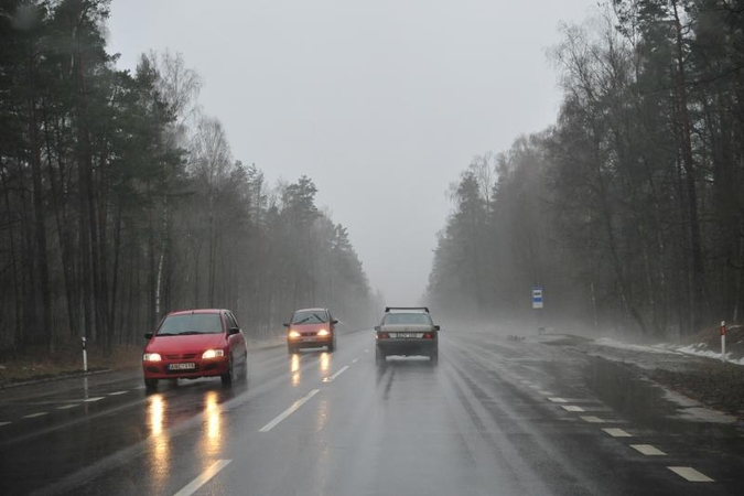 Naktį šiauriniuose rajonuose numatoma šlapdriba