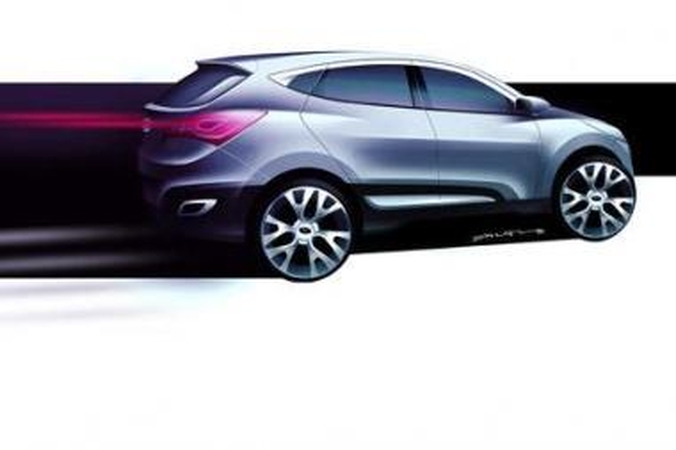 Naujo „Hyundai Tuscon“ eskizai