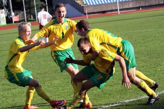 Lietuvos jaunieji futbolininkai Kaune nugalėjo Velso rinktinę