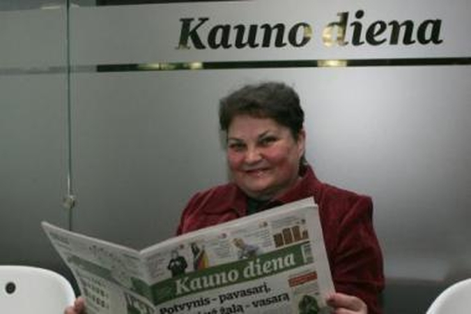 Ištikima: B.Petrauskienė prenumeruoja dienraštį apie 40 metų.
