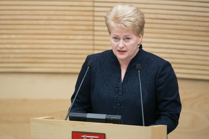 Prezidentės metinis pranešimas: tikimasi saikingo griežtumo