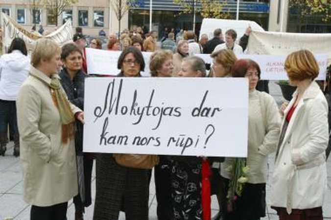 Mokytojams – liūdnos žinios