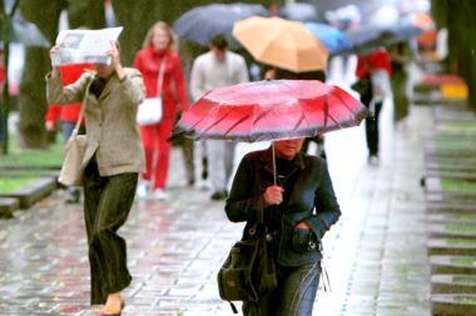 Geriausias oras – lietus su vėju
