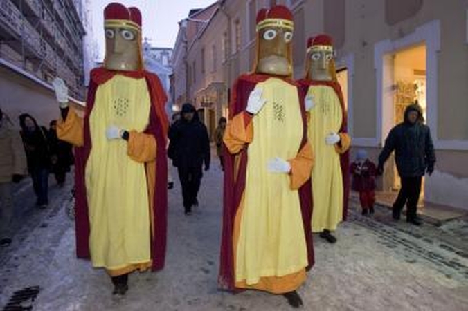 Trys karaliai po Klaipėdą neklaidžios