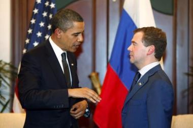 Mygtukas suveikė - B.Obama ir D.Medvedevas rado bendrą kalbą