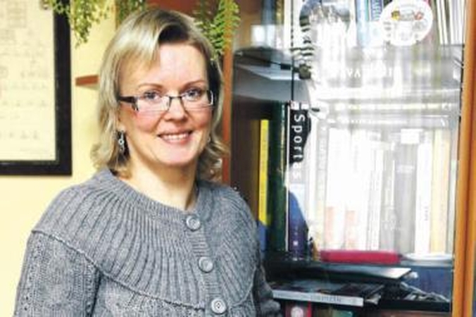 Pagalba: R.Brasienė noriai dalijasi informacija apie kamieninių ląstelių transplantaciją.