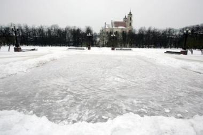 Čiuožykloms sostinėje įrengti reikia didesnio šalčio