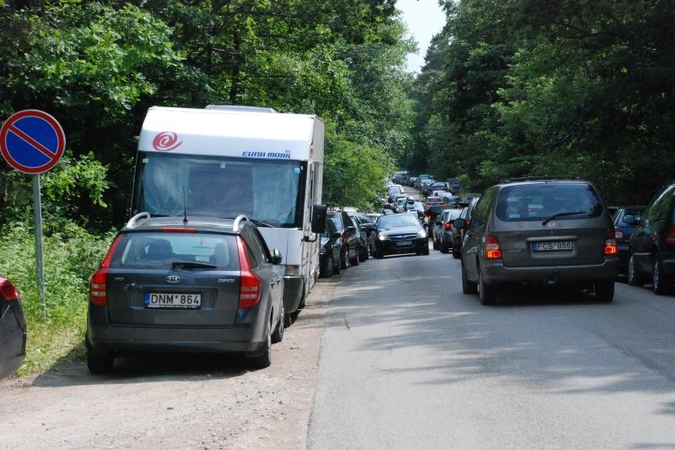 Karklėje – mūšis už vietą automobiliui  