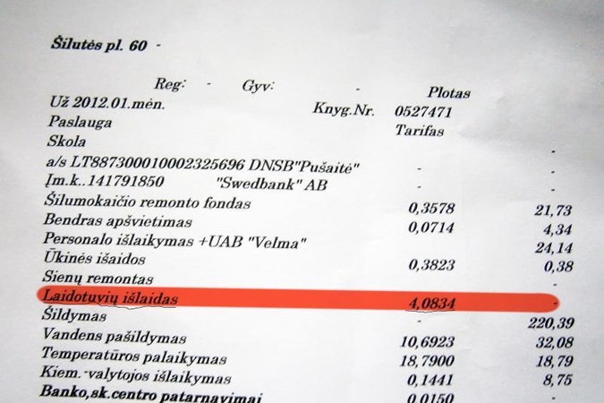 Bendrijos sąskaitoje – mokestis už laidotuves