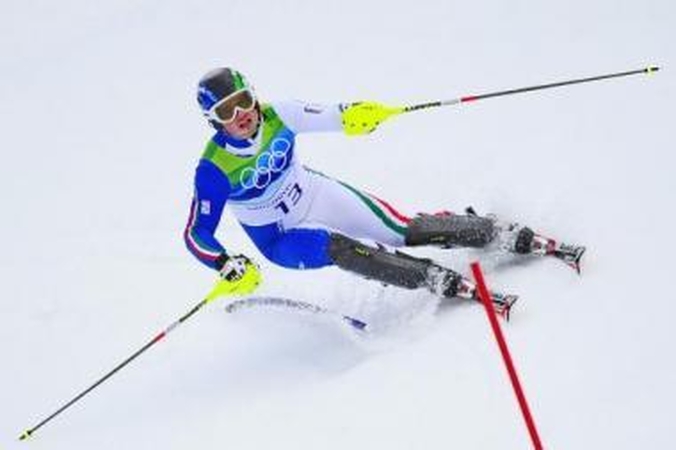 Čempionas: kalnų slidininkas G.Razzolis iškovojo pirmąjį aukso medalį Italijai po 18 metų pertraukos.