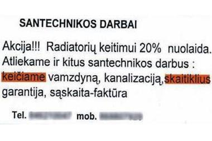 Įspėjimas: klaipėdiečiai neturėtų leisti vandens apskaitos prietaisus keisti neaiškiems santechnikams.