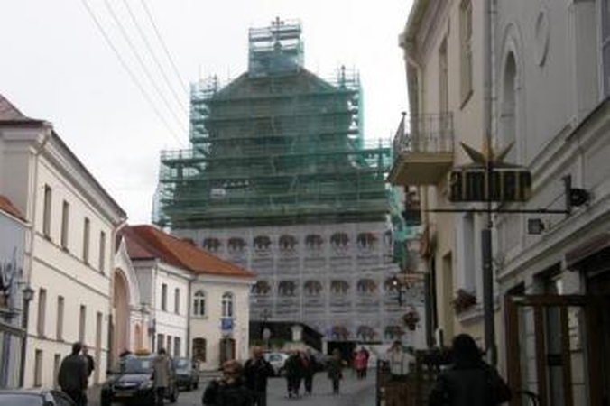 Šv. Teresės bažnyčia Vilniuje virto reklama